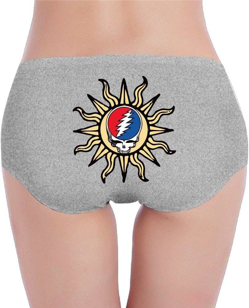 American Grateful Skull Sun Liquid Blue Women's No Panty Lines Underwear
