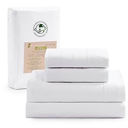 LANE LINEN 100% Organic Cotton King Size Sheets
