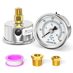 MEANLIN MEASURE 0~300Psi Dry Pressure Gauge