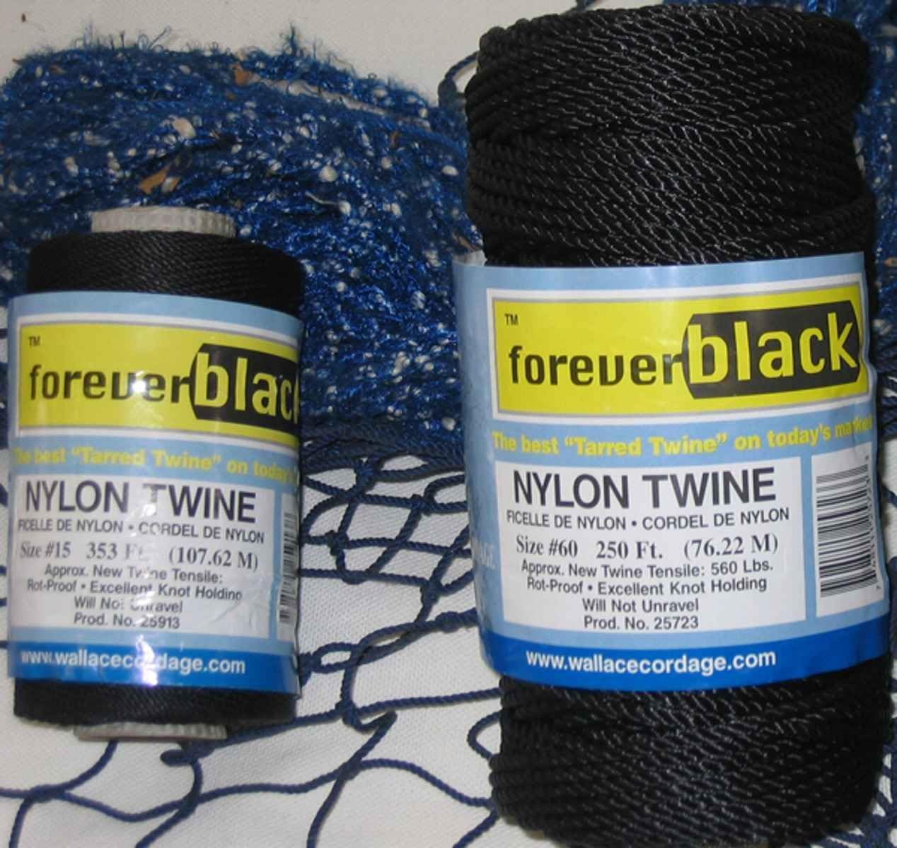 Wallace Silversmiths Nylon Twine: Size #36 Tarred, 486 Ft.