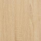 vidaXL Engineered Wood Aquarium Stand Sonoma Oak Spacious Storage view 7