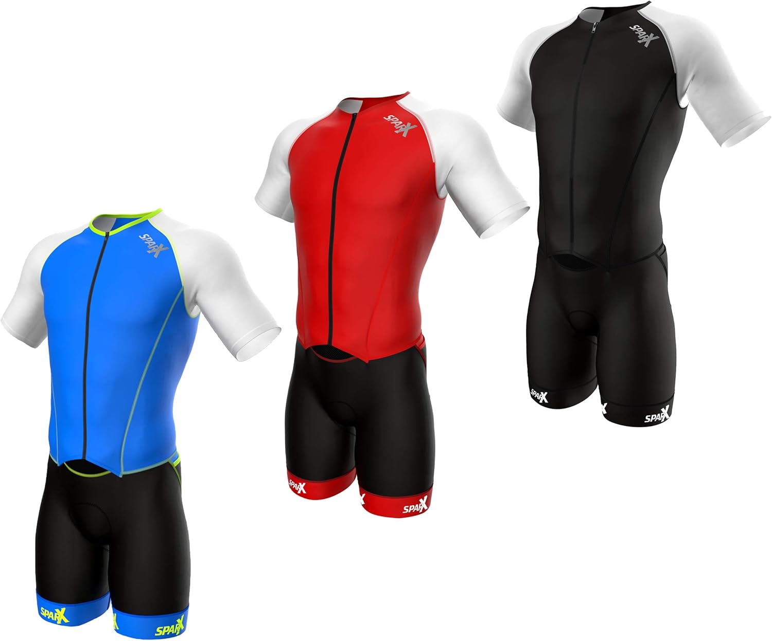 Sparx Men`s Elite Aerosuit Triathlon Suit with Sleeves