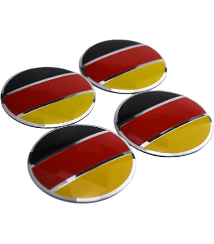 4PCS 60mm Wolfsburg Edition Car Wheel Center Hub Cap Emblem Decals Stickers – Glossy Finish