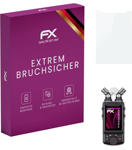 Protection D'écran AtFoliX En Verre Hybride FX 9H - Pour Tascam Portacapture X8 | Film Haute Transparence & Anti-traces - 7