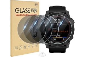 EasEasy 4 Pack Privacy Compatible for Garmin Fenix 7X/8 51mm Screen Protector, Anti-peeping 9H Tempered Glass Protection for 