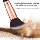 Glamour Gaze Marble Makeup Brush Set 10Pcs Synthetic Foundation Blush Eyeshadow view 3