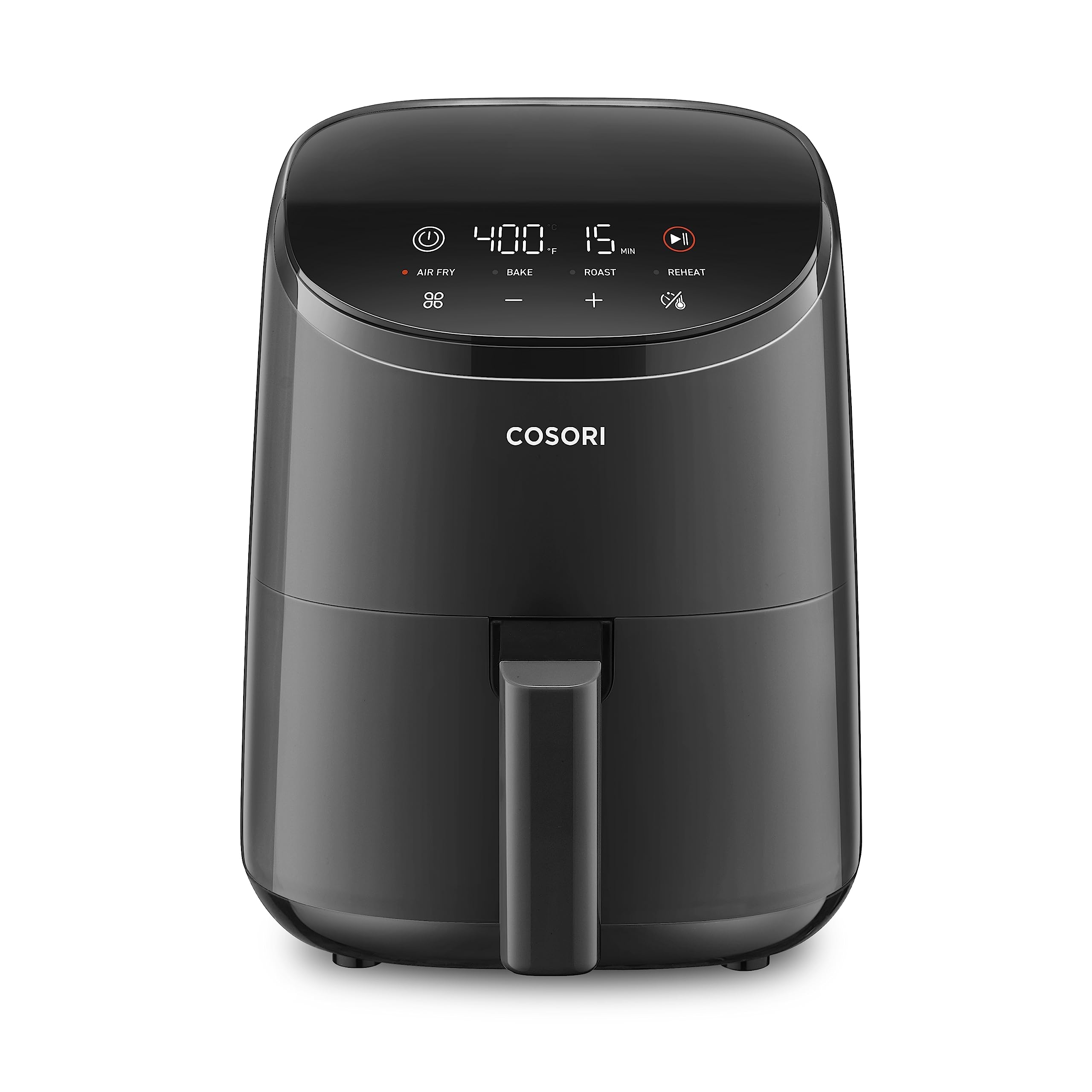 Cosori Air Fryer 2.1 QT, Small & Mini 4-in-1 airfryer Ideal for Simple Meals and Snack, Easy to Leftover Food to Crispy, Up to 97% Less Oil, 30 In-App Recipes, Nonstick & Dishwasher-Safe Basket