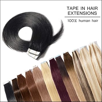 hair extensions tape in human hair