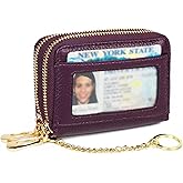 imeetu Rfid Credit Card Holder,Genuine Leather Businese Card Case,Rfid Blocking Wallet for Women & Men