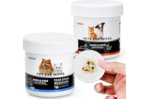 300 Count Pet Eye & Ear Cleaning Wipes for Dogs & Cats