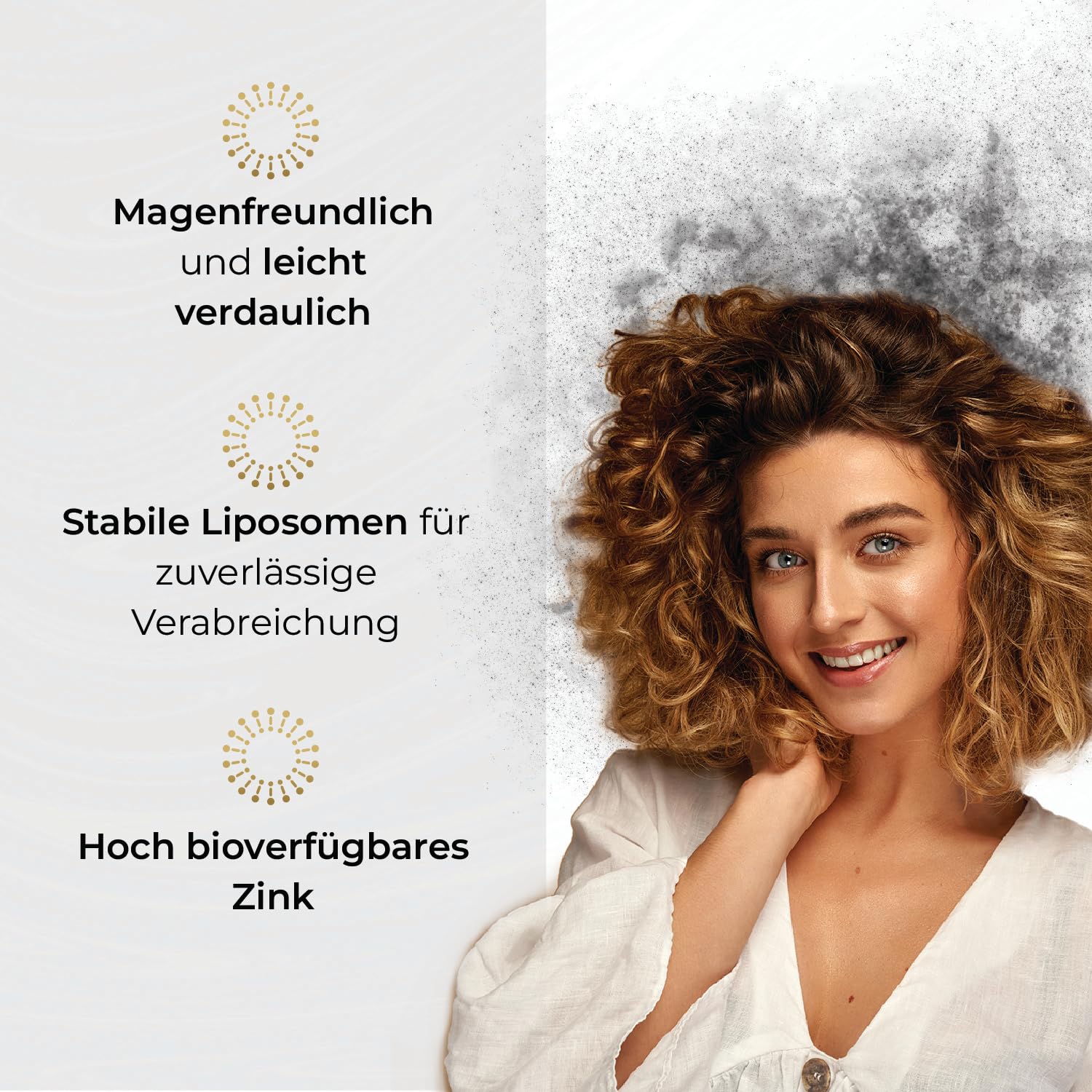 Zink Kapseln Hochdosiert 20 mg - Liposomales Zink mit Hoher Bioverfügbarkeit - Für Haut Haare Nägel & Immunsystem - Vegan - 90 Kapseln - GMP Qualität 3