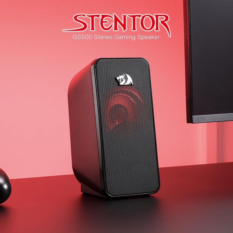 GS500 Altavoz PC 2.0 Retroiluminación Roja USB