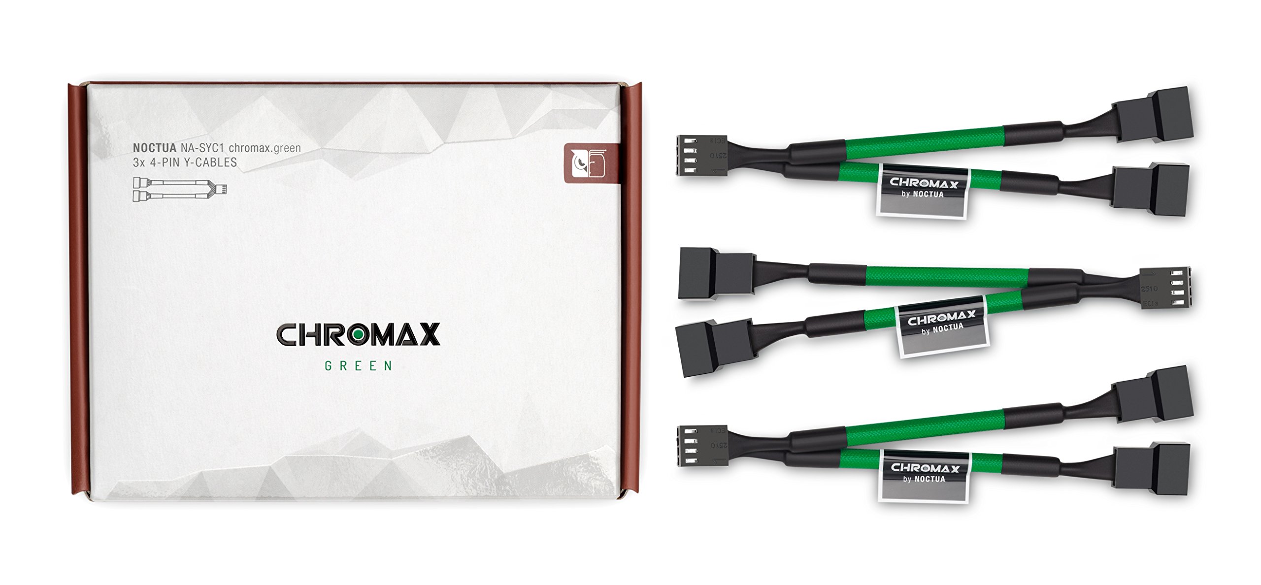 Noctua NA-SYC1 chromax.green, 4-Pin Y-Cables (Green)
