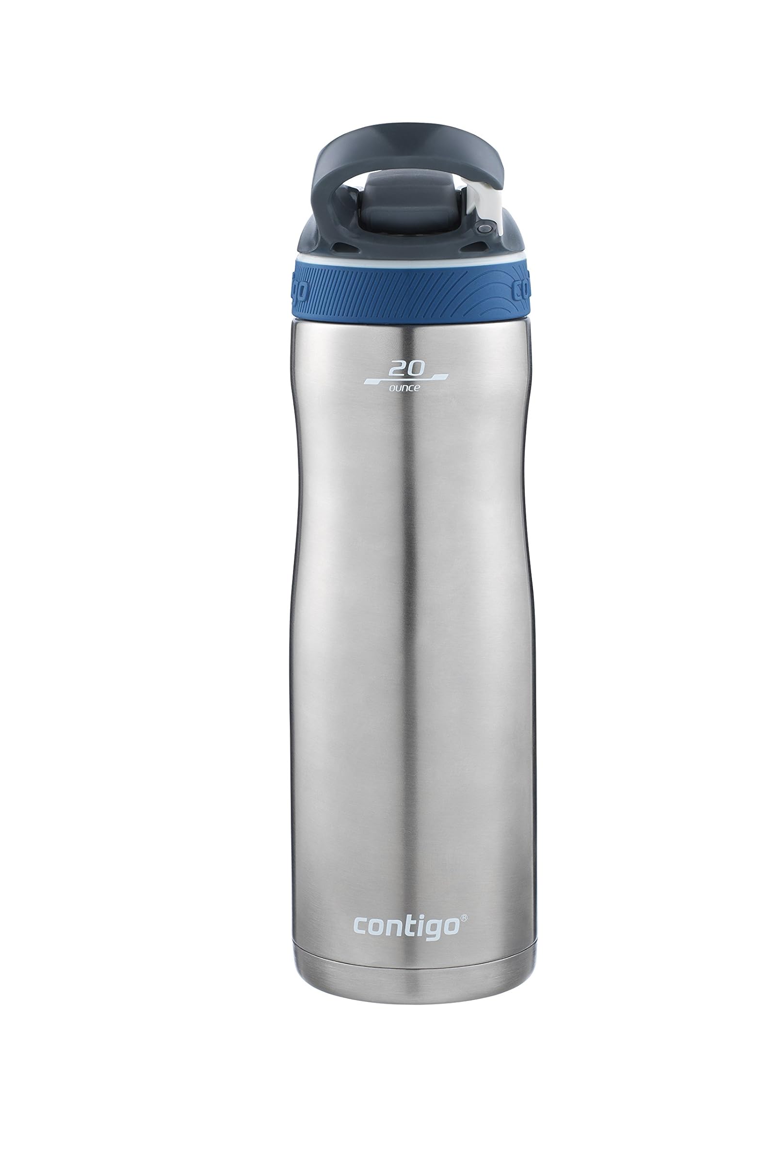 Contigo Water Bottle 20 oz. Auto Pop Straw assyurandotiru Stainless Steel