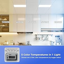 AIKVSXER 12 Pack 2x2 LED Flat Panel Light, Flush