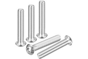 DTGN 5/16"-18x2 Button Head Socket Cap Screws - 5Pack - Good for Road Bicycle, Mountain Bike, Auto, Motorcycle - 304 Stainles