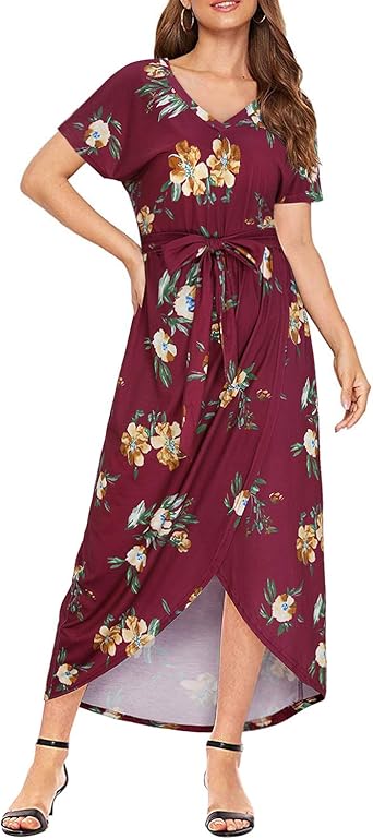 long sundresses with short sleeves