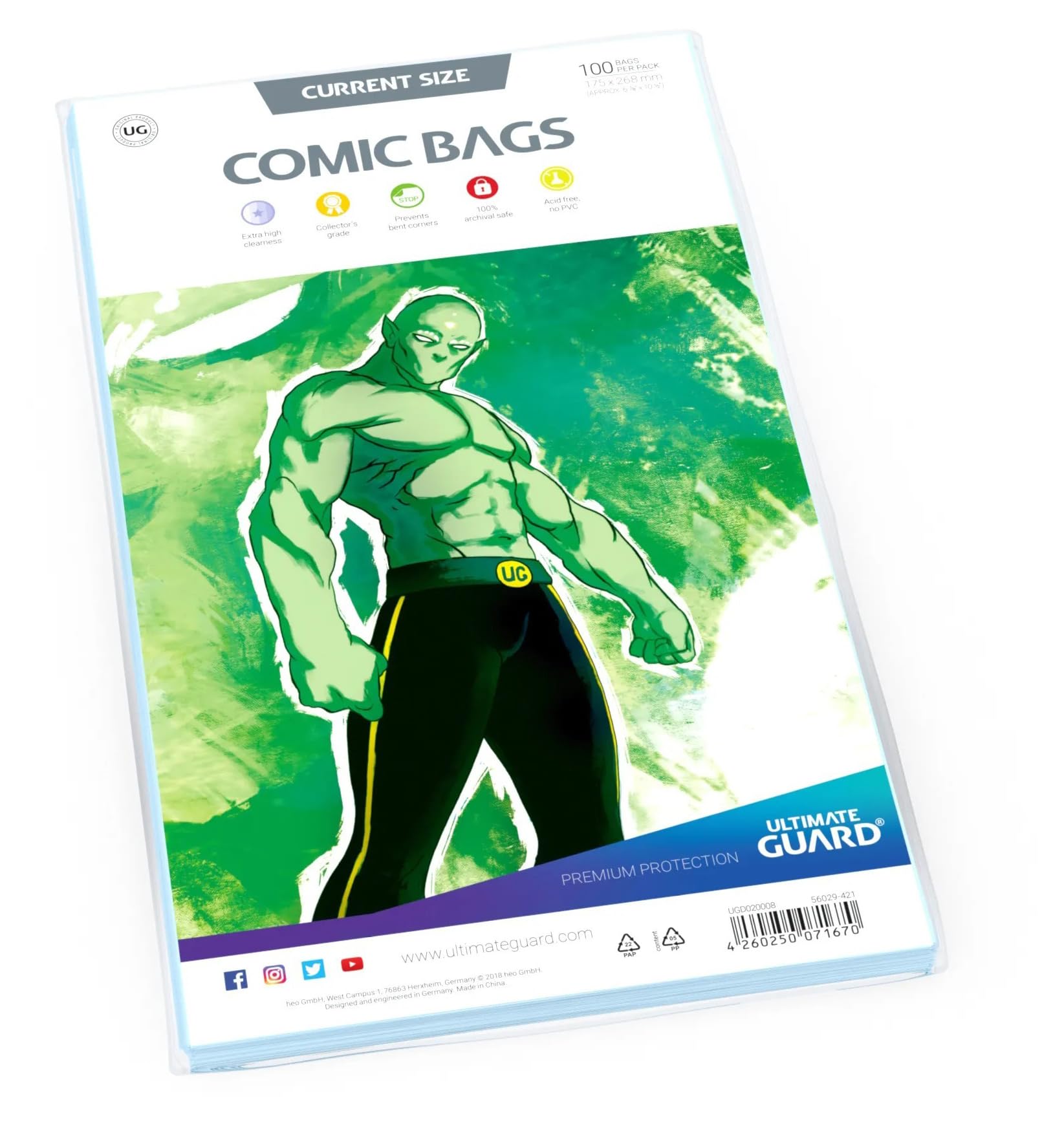 Comic Bags (Current Size, Pack of 100)