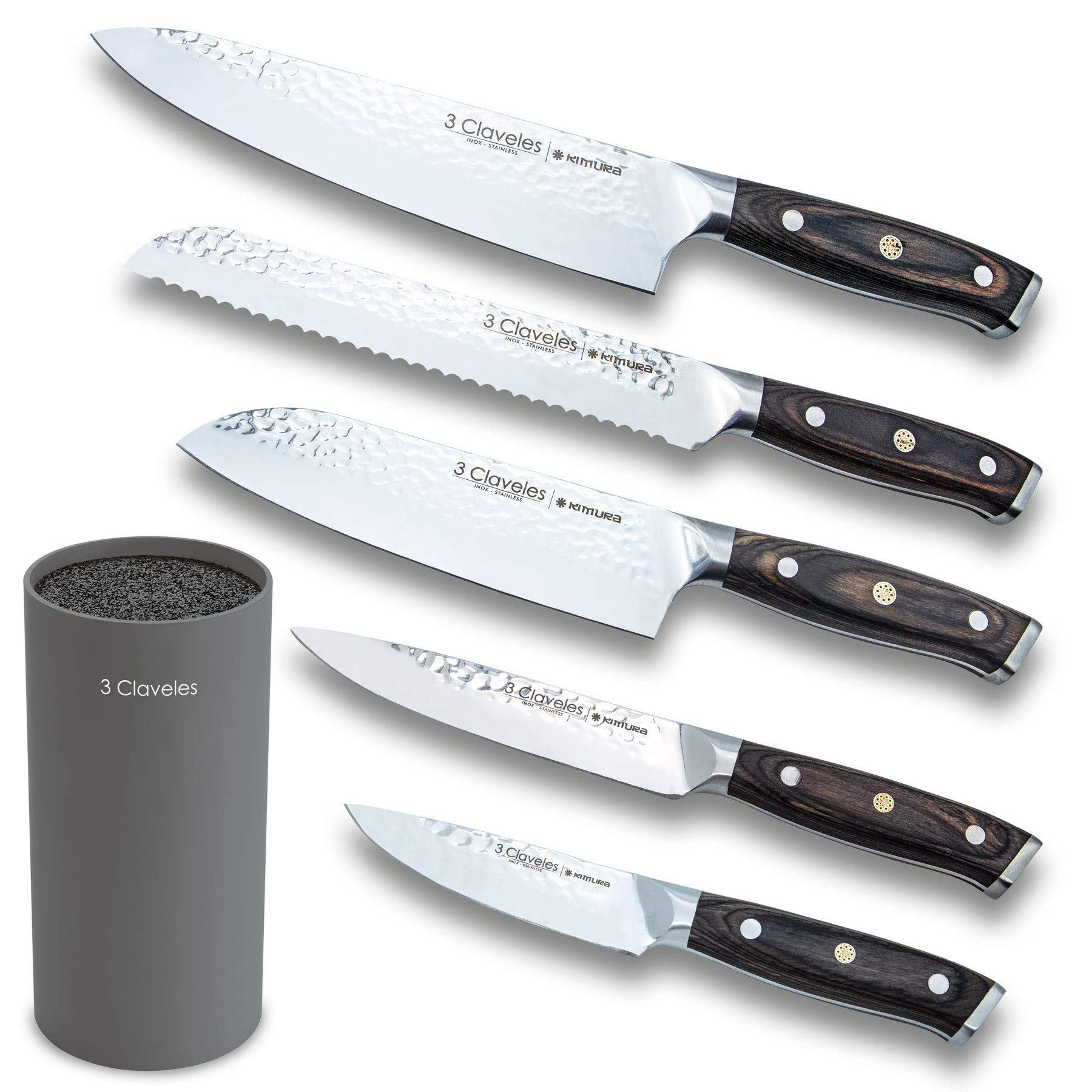 3-Claveles-Juego-de-5-cuchillos-de-cocina-profesionales-de-acero-inoxidable-cuchillos-de-cocinero-con-soporte-cuchillos