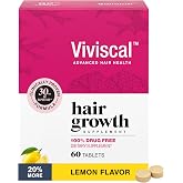 Viviscal Hair Growth Supplements for Women, 60 Tablets, 1 Month | Thicker, Fuller Hair Support for Women with Biotin &amp; Marine Collagen, Helps Reduce Hair Shedding, Drug Free