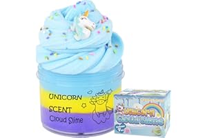 Unicorn Cloud Slime, 7 oz. Scented Slime Kit, Kids Toys Sensory Toy Cute Stuff for 4 5 6 7 8 9 10 11 12 Year Old Girls Boys, 