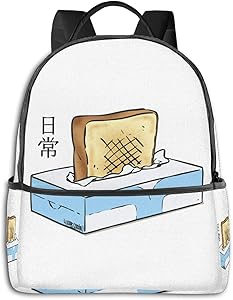 Anime & Nichijou - Tissue Box Toaster Classic Student School Bag School Cycling Leisure Travel Camping Outdoor Backpack