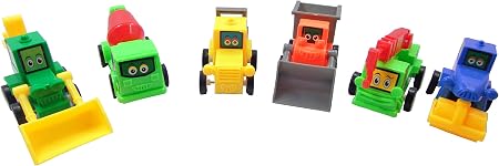 TOYMANIA 6 PCS. Construction Truck Set Toy | Kids Educational Construction 6 Toys Set.