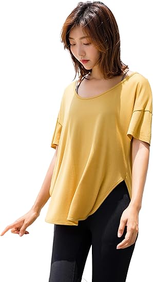 Amazon Co Jp スポーツ Tシャツ ヨガシャツ ゆったり 半袖 吸汗 速乾 涼感 ランニング トレーニング ウェア レディース 服 ファッション小物 Amazon Co Jp スポーツ Tシャツ ヨガシャツ ゆったり 半袖 吸汗 速乾 涼感 ランニング トレーニング ウェア レディース 服 ファッション小物