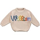 Personalized Baby Sweater with Name,Custom Baby Name Knit Sweater,Newborn Outfit,Infant Sweater, Monogrammed Baby Boy Girl Gift,Customized Toddler Gifts
