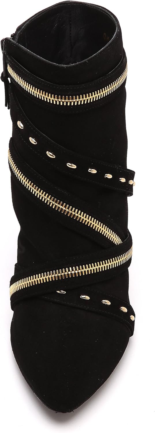 stuart weitzman instep leather zip booties