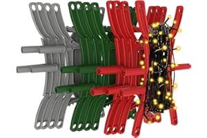 EDSRDUS 12PCS Rotating Handle Christmas Lights Storage Holder, Efficient & Durable,Tangle-Free Wires, Rope Winder for Ropes, String Lights, Fairy Lights, Wires, Garlands, Beads, Cords
