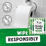 The Cheeky Panda Bamboo Toilet Rolls 24 Pack 3 Ply Plastic Free Packaging view 4