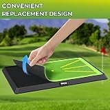 IMAYCC Golf Mat 2PCS Replaceable Hitting Practice Mat with Anti-slip Base view 6