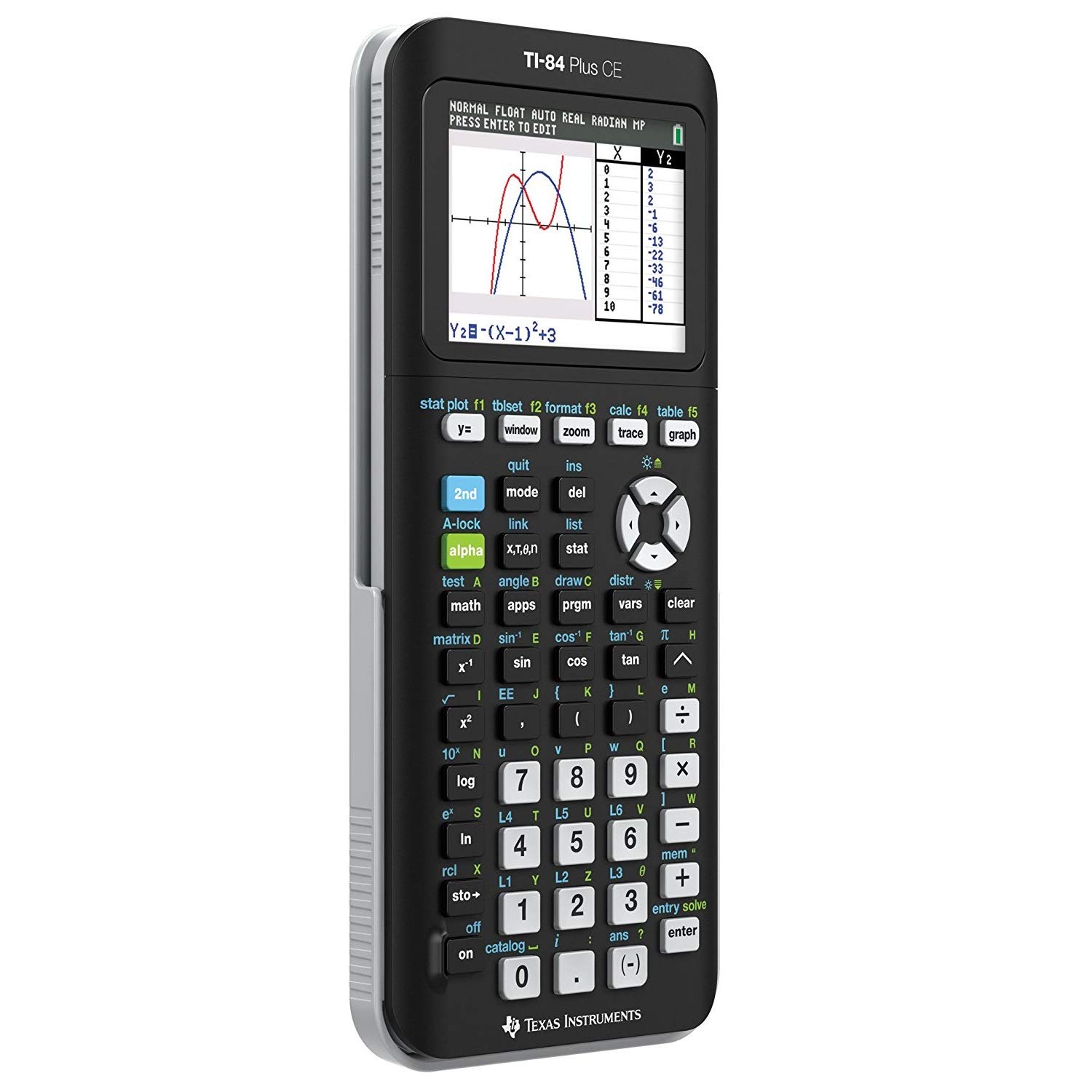 Photo 1 of Texas Instruments ti-84 Plus Ce Color Graphing Calculator, Black