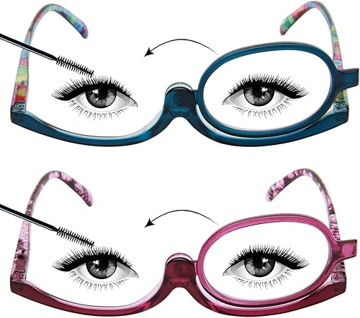 Amazon レンサン Liansan専用老眼鏡 化粧拡大メガネ 眉カット メイクアップグラス レディース 女性 おしゃれな リーディンググラス シニアグラス 便利アイ 化粧用 アイメイク専用めがね 2本セット L3660 2 00 Liansan 老眼鏡