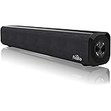 FIODIO Mini Sound Bar, USB Battery Powered Speakers for Desktop, Aux-in Wired and Wireless Bluetooth Stereo Projector Speaker