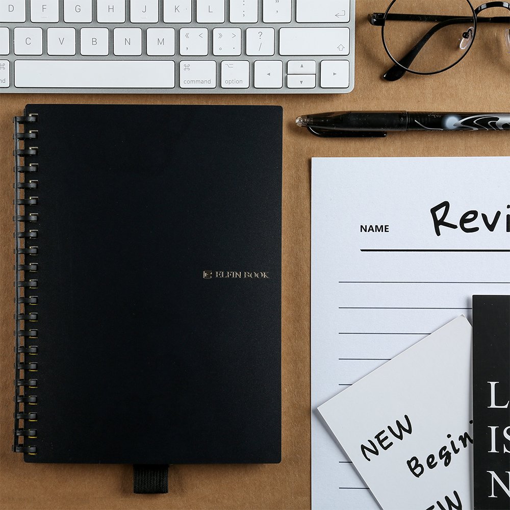 Elfinbook Everlast Smart Notebook 2 0 18 New Cloud Storage Evernote Storage Water To Erase Mind Map Reusable Everlast Notebook Pilot Frixion Pen Included 60 Pages B5 6 9 X9 8 Inch Black Pricepulse