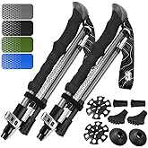 Hiker Hunger Hiking Poles Nordic Walking Sticks – Premium Folding Trekking Poles Collapsible Lightweight – Walking Poles for 