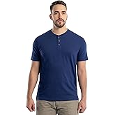 Wrangler Mens Short Sleeve Recycled Slub Jersey Workwear Henley T-Shirt