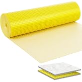 MAXKOSKO 54 Sq.Ft. Uncoupling Membrane for Tile, 1/8''(3mm) Thick Waterproof Heated Flooring Underlayment Mat Tile Crack Prevention for Bathroom Shower Kitchen Basement