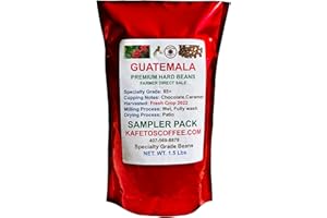 KAFETOS COFFEE CO GUATEMALA Green Unroasted Coffee Beans, Sampler Pack 1.5 lbs