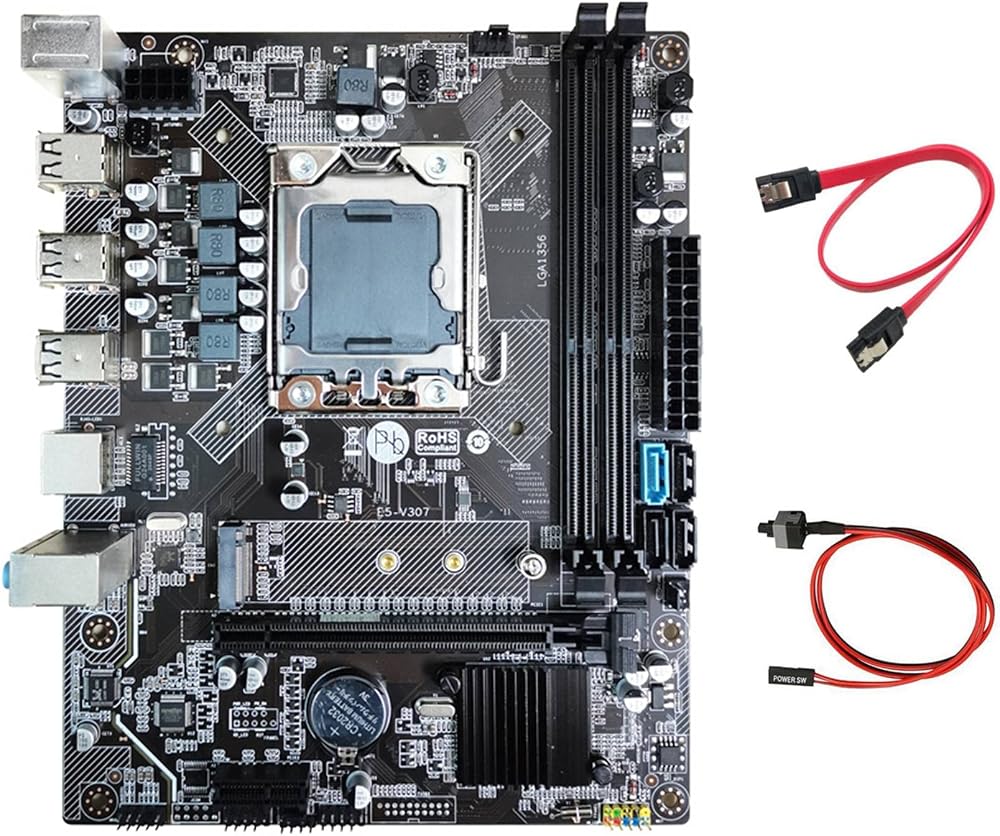 Lodokdre X79 Motherboard LGA1356 2x DDR3 ECC REG M.2 NVME SATA3.0 Gaming