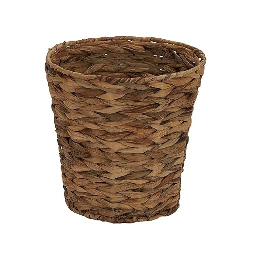 Wicker Waste Basket Bathroom Office Woven Trash Can