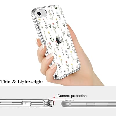 Buy Icedio Iphone Se Case Iphone 8 Case Iphone 7 Case With Screen Protector Clear Tpu Cover With Flower Garden Patterns For Girls Women Shockproof Protective Phone Case For Iphone 7 8 Se2 Online In Indonesia B08d6f66kw