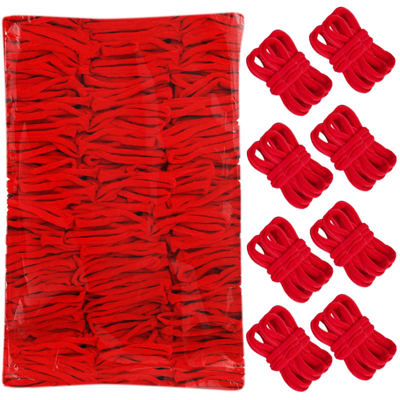 Photo 1 of 600 PCS Red Loom Loops Potholder 6" 7" inch DIY Arts Crafts for Kids and Adults Potholder White Loops Weaving Flexible Loom Kit Elastic Ideal for Girls Ages DIY Crafts Supplies