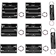 DAIERTEK 18650 Battery Holder with Wire 3.7V 1 18650 Battery Holder, 7.4V 2 18650 Battery Holder, 11.1V 3 18650 Holder, 14.8V 4 18650 Holder Box 2 for Each Type -Total 8Pcs