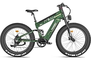 FREESKY 2025 Upgraded Dual Battery 48V 41AH 2000W Motor 90-160 Miles Long Range Electric Bike for Adults 38MPH+ 26" Fat Tire Full Suspension EBike with Dual Hydraulic Brakes