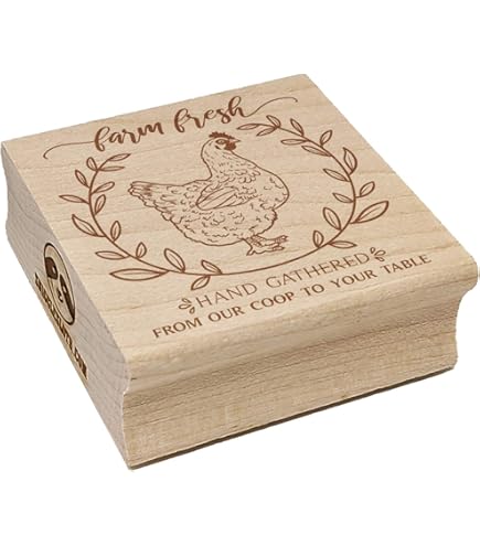 Custom Self-Inking Egg Carton Stamp - Personalized Farm Name With 'Laid With Love' Design