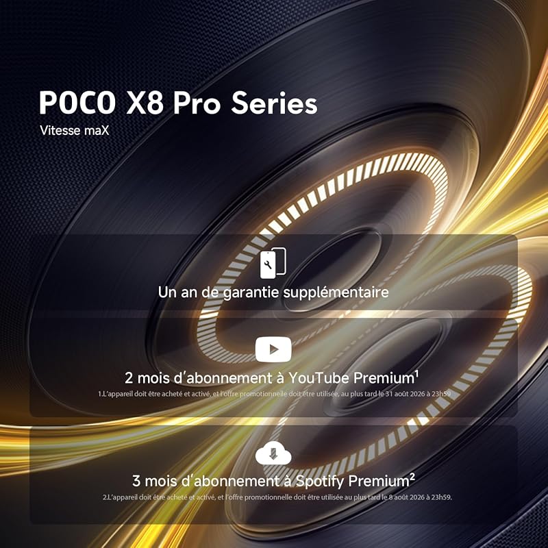 POCO X8 Pro Smartphone 12+512 Go Dimensity 8500-Ultra - Jaune