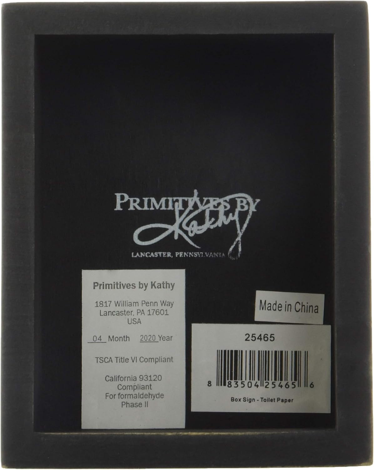 Primitives by Kathy 25465 Classic Box Sign, 4 x 5-Inches, You Never Know What You Have Until It's Gone: Home & Kitchen